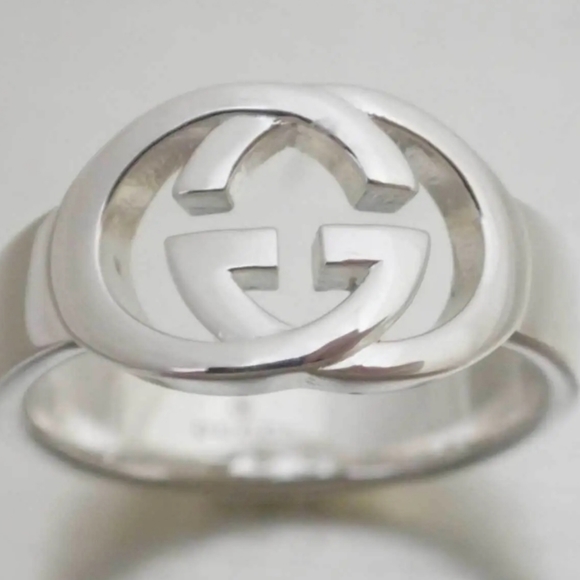 GORGEOUS STERLING SILVER 925 GUCCI RING SIZE 6 to 7 - Picture 1 of 8